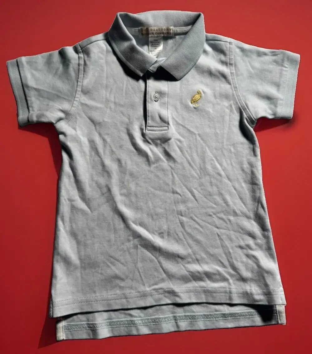 Beaufort Bonnet Company Boys 3T Pima Cotton Blue Polo Shirt